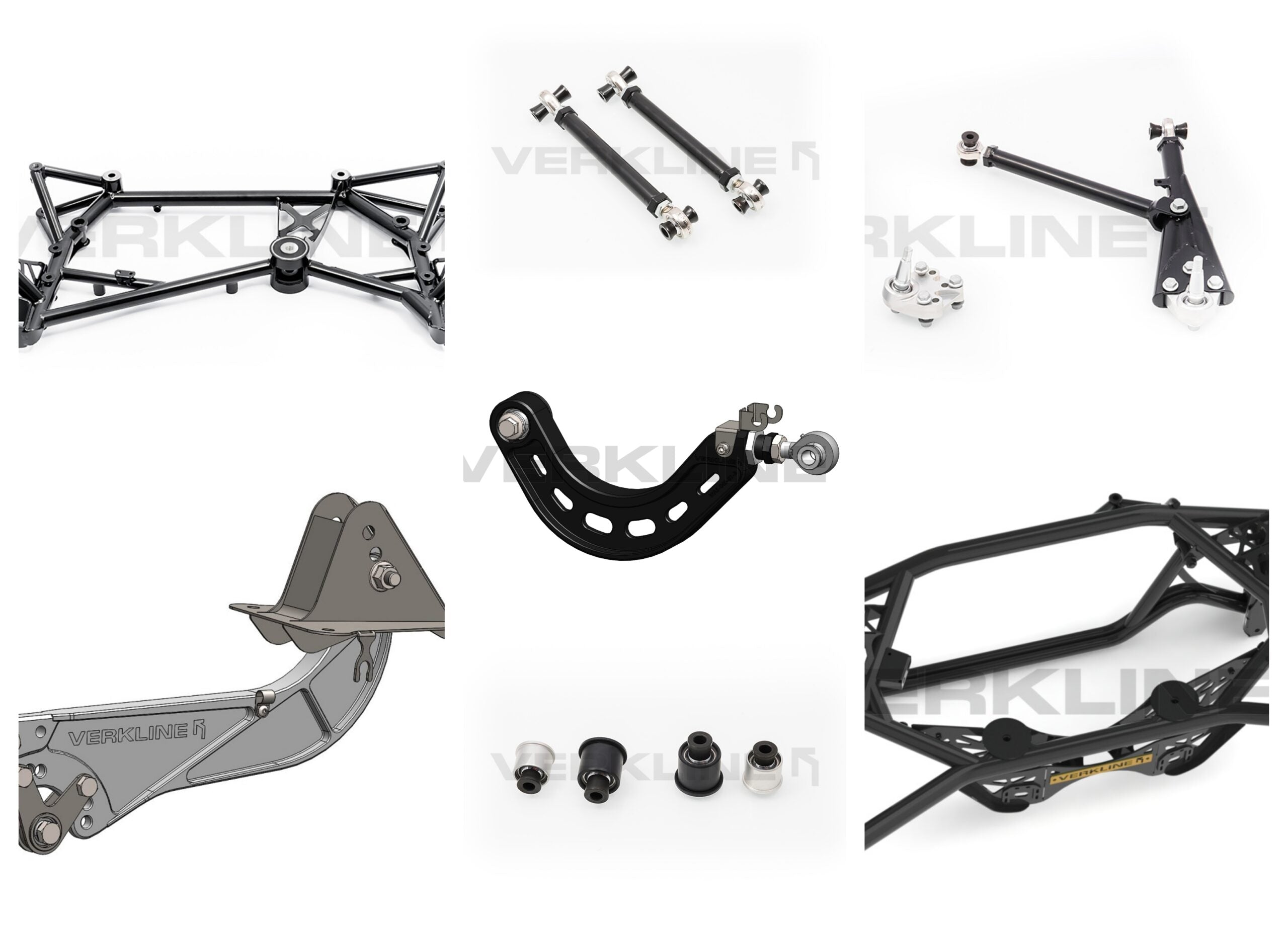 Full subframe + wishbones MQB AWD set