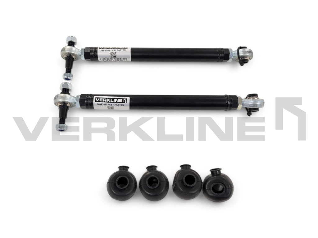 Rear track rods for support frame with ARB
