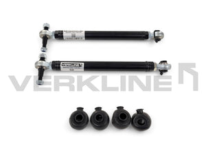 Rear track rods for support frame with ARB