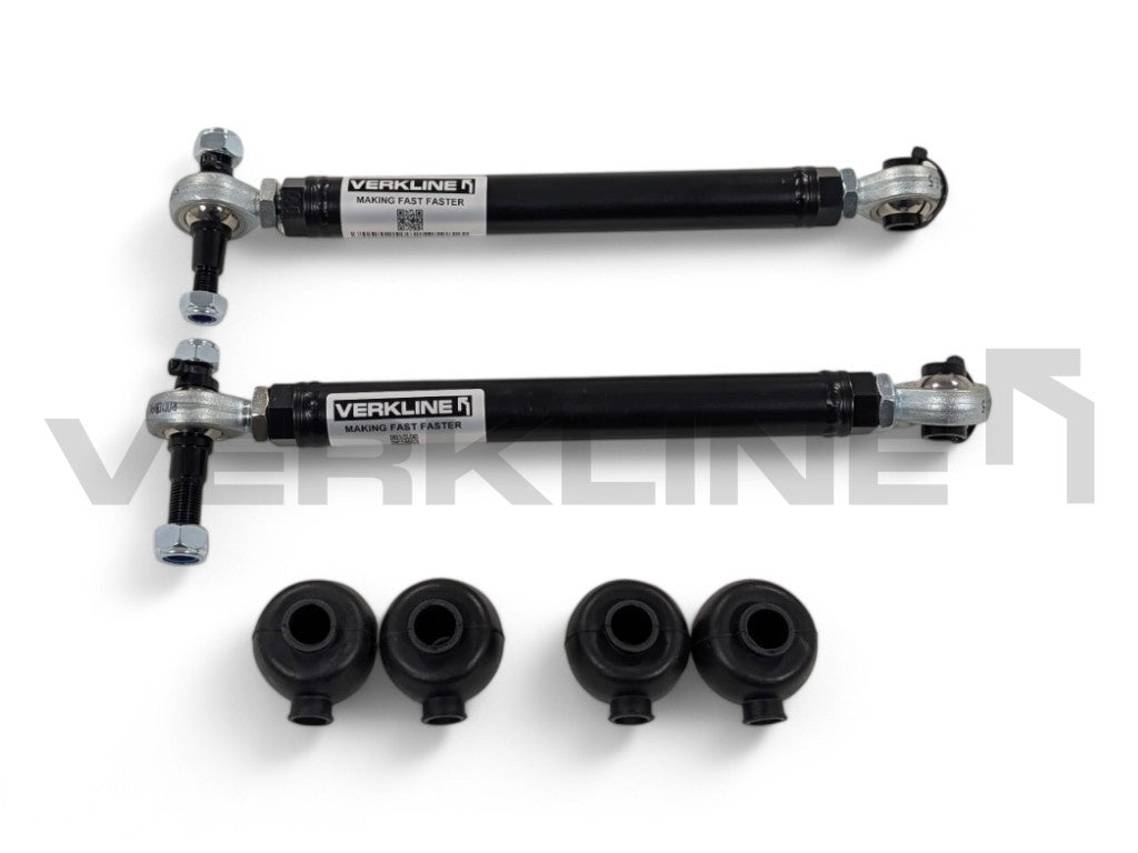 Rear track rods for support frame without ARB