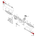 Load image into Gallery viewer, Bump Steer Adjustable Front Tie Rod Ends – TTRS TTS TT 8S
