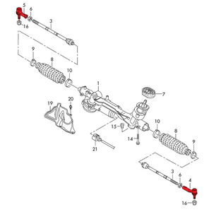 Bump Steer Adjustable Front Tie Rod Ends – TTRS TTS TT 8S