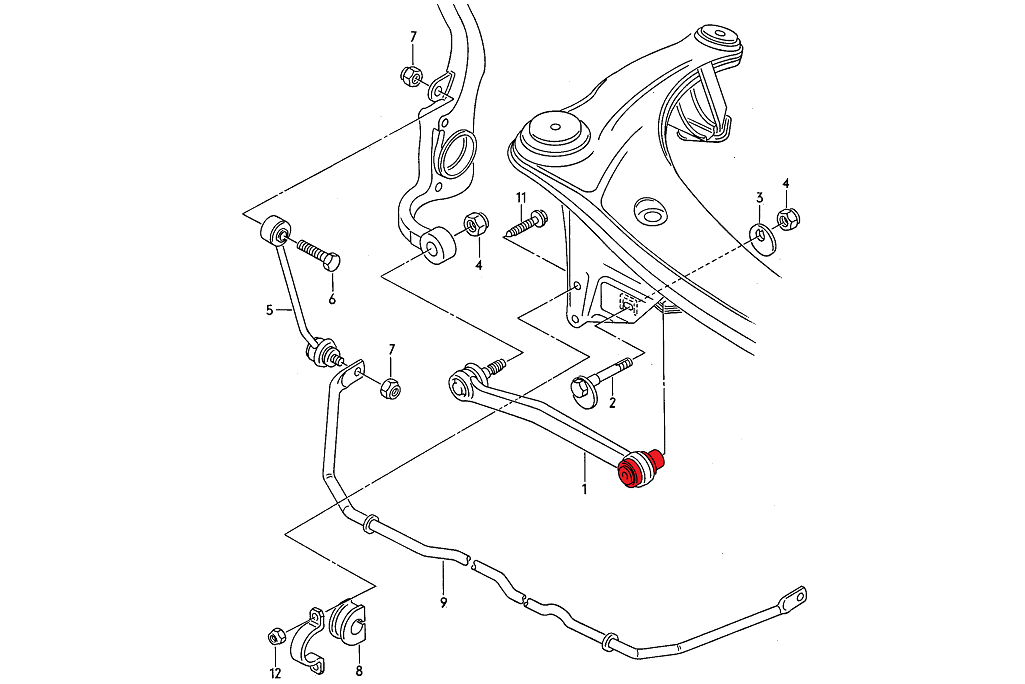 Rear Inner Track Rod Bushes - Street Hardness – Verkline USA