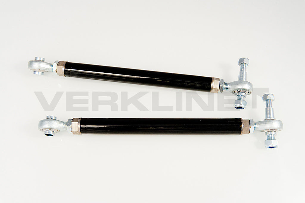 Rear track rods for support frame with ARB